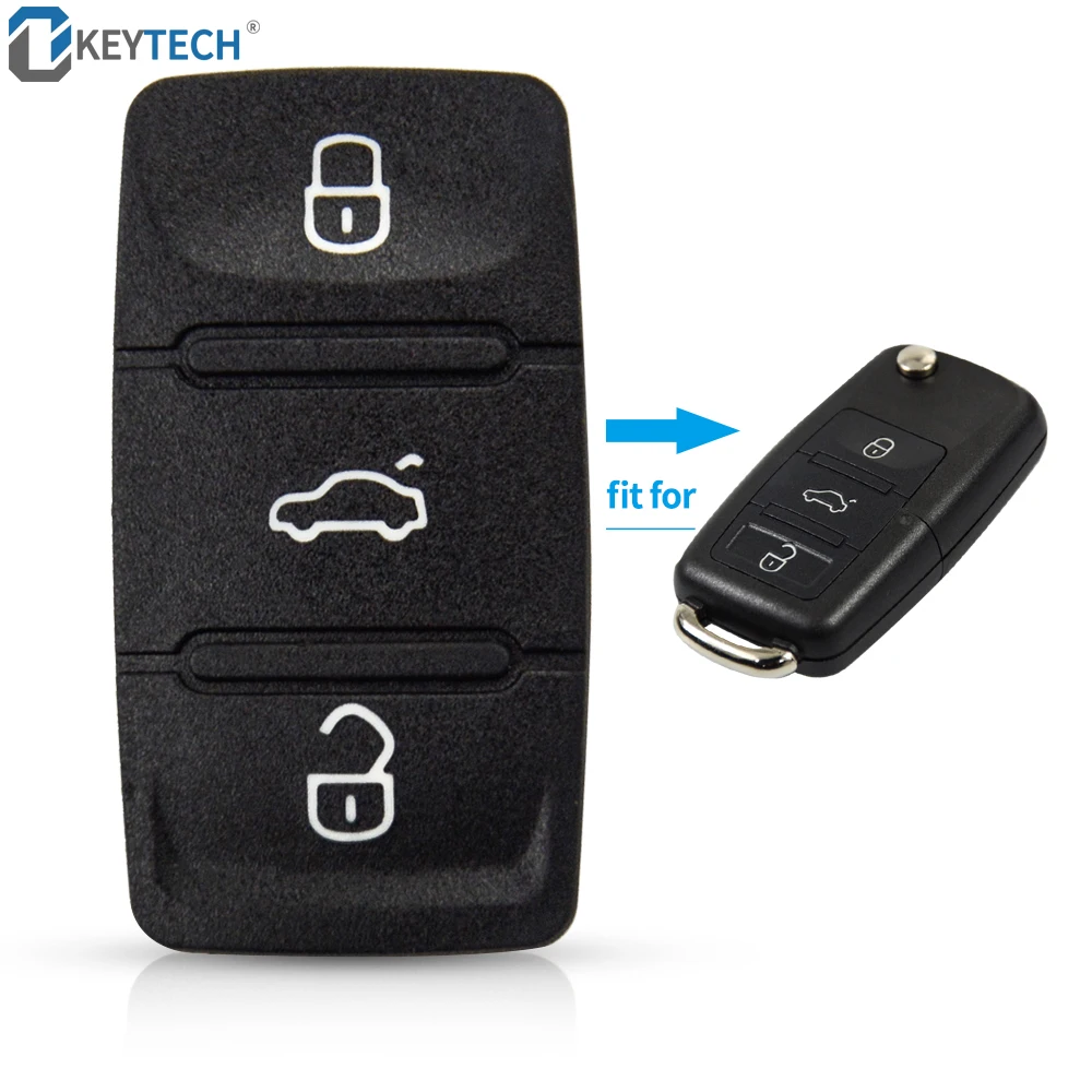 OkeyTech замена 3 кнопки Кнопка пульта Pad для VOLKSWAGEN тигуан Жук Skoda Октавия Altea|Футляр