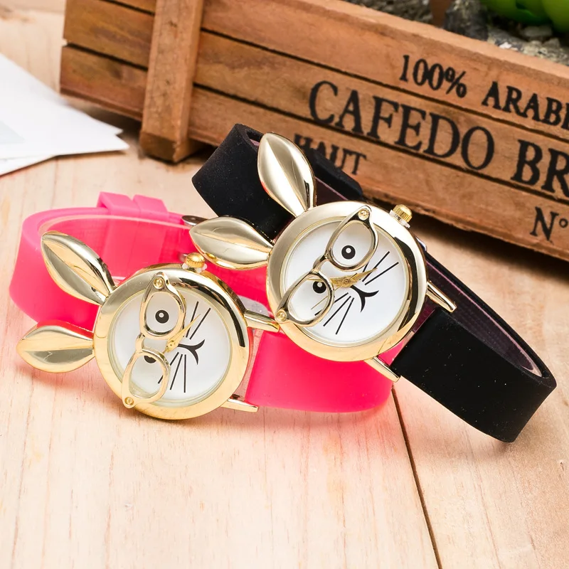 A245 Lovely Silicone Children s Watches Cartoon Watches Girls Sport Watch Kids Quartz Wristwatches Student Gifts 2