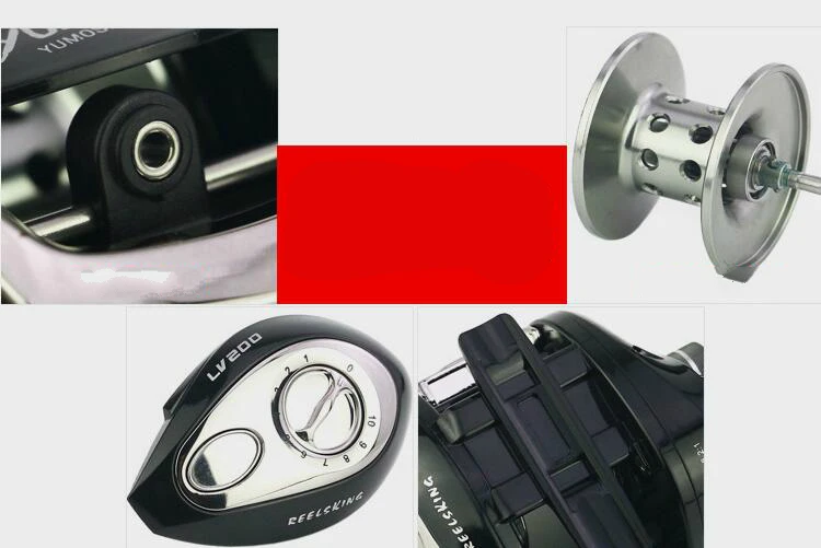 YUMUMO многоцветные рыболовные снасти прочные высокопрочные 12+ 1BB baitcasing катушка Pesca Coll Карп рыболовное колесо проволочная катушка