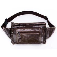 Масло воск Воловья натуральная кожа поясная сумка Упаковка для мобильного телефона кошелек сумка дорожная винтажная сумка-мессенджер дорожные нагрудные сумки