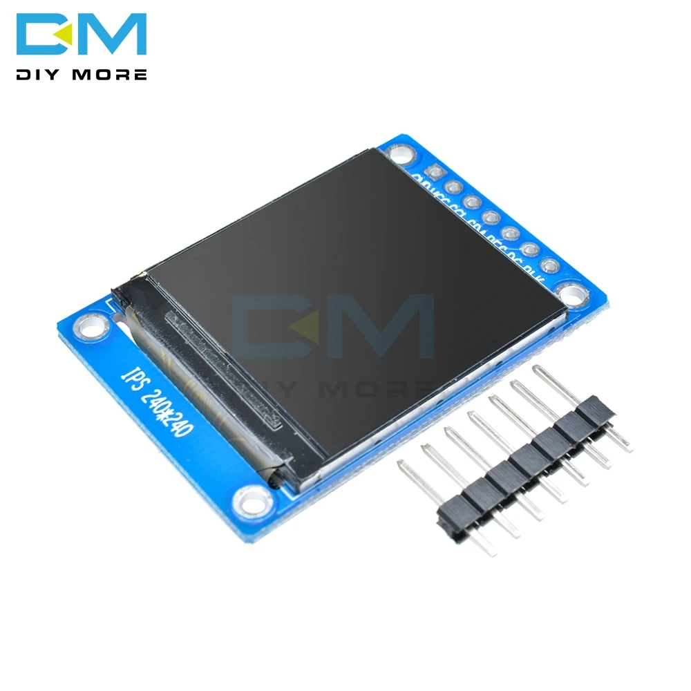 1.3 inch 7 pin IPS HD TFT ST7789 Drive IC 240*240 SPI Communication 3.3V Voltage 4Wire SPI Interface Full Color LCD OLED Display