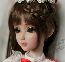 FULL SET Top quality 1/3 girl bjd 60cm wig clothes shoes face makeup&eyes all included ! night lolita reborn baby doll best art FULL SET Top quality 1/3 girl bjd 60cm wig clothes shoes face makeup&eyes all included ! night lolita reborn baby doll best art