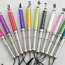 300 шт/партия Универсальный Хрустальный Выдвижной емкостный расширяемый сенсорный Стилус для iPhone iPad iPod samsung смартфон на базе Android