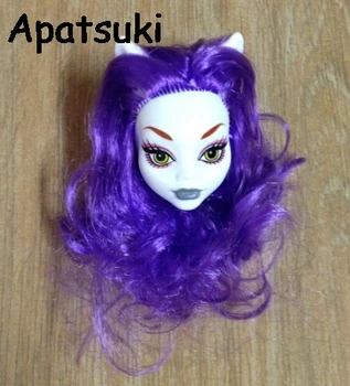 

Demon Monster Doll Head with Purple Hair DIY Doll Accessories For Monster High Doll Heads For 1/6 BJD Doll House Kids Toy