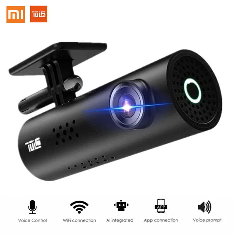 Умный Wi Fi DVR Xiaomi 70 минут 130 градусов беспроводной Автомобильный видеорегистратор