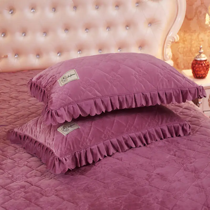 Флисовый чехол для кровати, комплект стеганого постельного покрывала, размер King, queen, постельный комплект, наматрасник, наволочка, наволочка, couvre lit colcha de cama