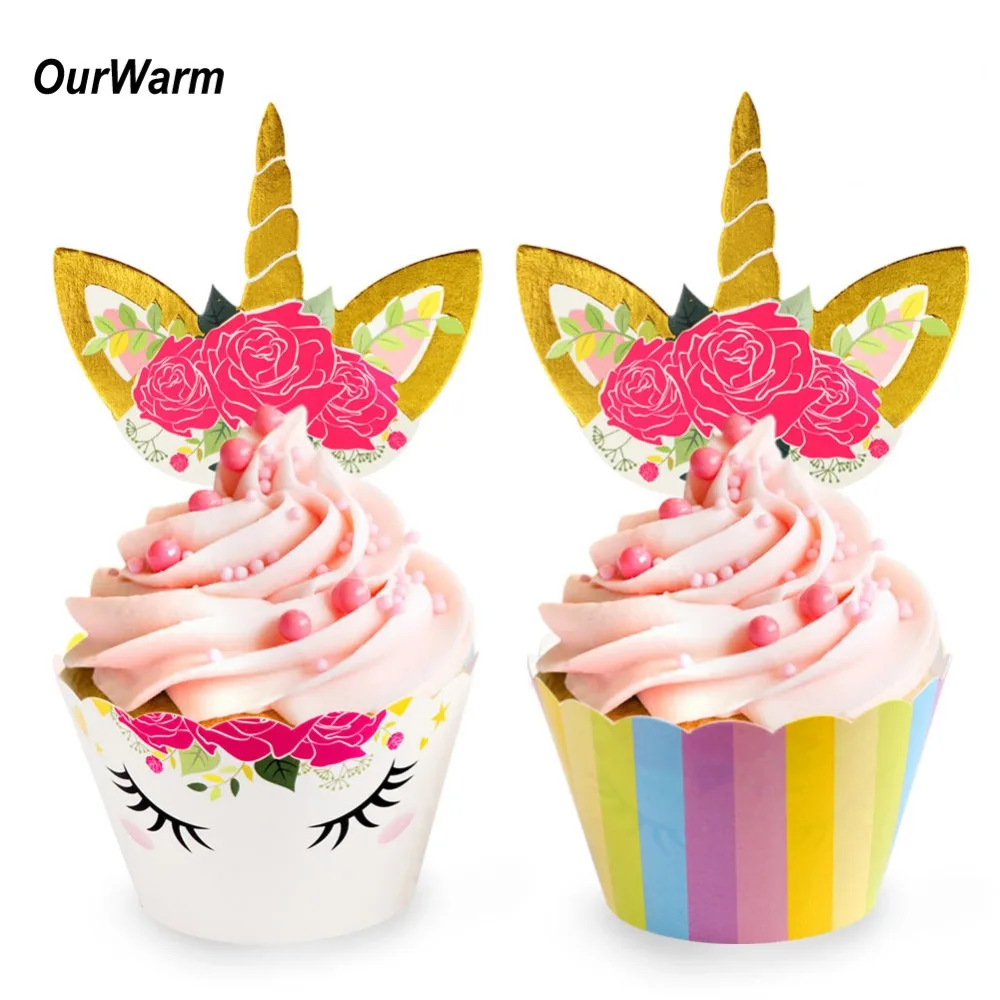 Aliexpress Com Buy Ourwarm 48pcs Unicorn Cake Toppers Cupcake Aliexpress Com Buy Ourwarm 48pcs Unicorn Cake Toppers Cupcake