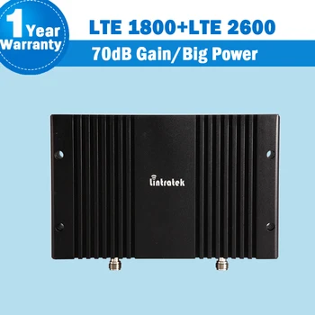 

4G LTE 1800 2600 Signal Repeater 70dB Gain GSM 1800 LTE 2600 Band 7 LTE 1800 Band 3 Dual Band Mobile Phone Amplifier Booster S24