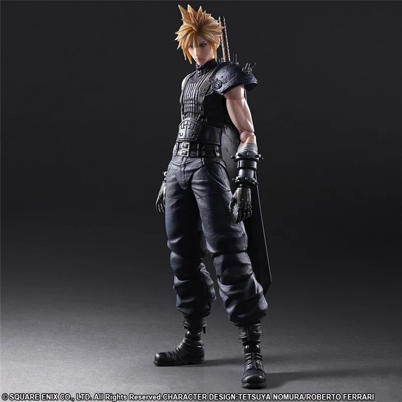 Горячая последняя фантазия VII Cloud Strife Edition 2 фигурка ПВХ 27 см 10,6" Аниме игра игрушка подарок для друзей кукла модель Коллекция