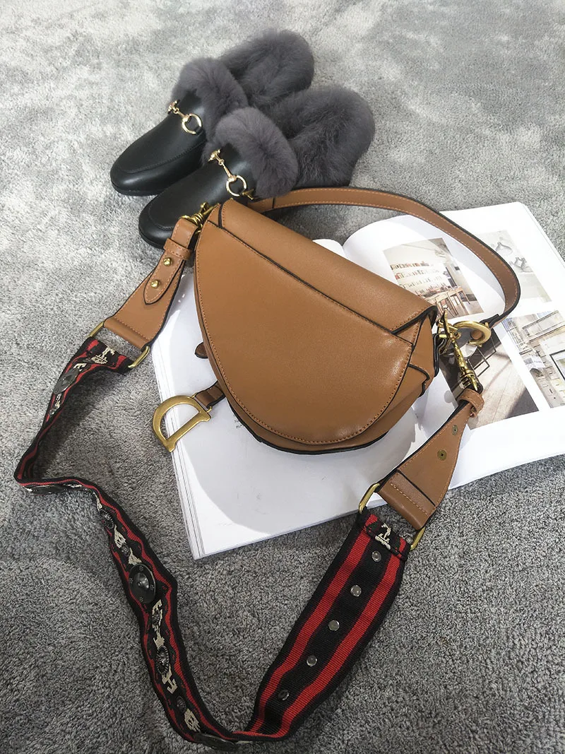 classic saddle bag women Chic vintage fashion shoulder straps crossbody bag handbag ladies hand bags messenger bags torebka dams (5)