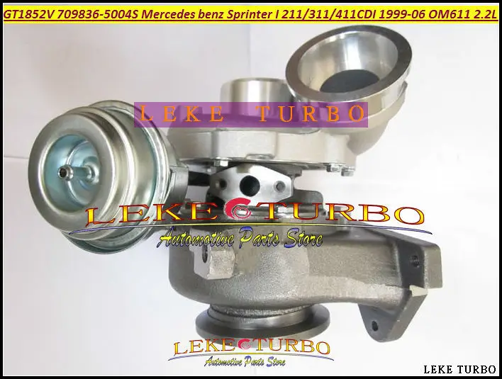 GT1852V 709836-5004S 709836 A6110960899 Turbocharger Turbo For Mercedes benz Sprinter I Van 211CDI 311CDI 411CDI 1999-06 OM611 2.2L 141HP (4)