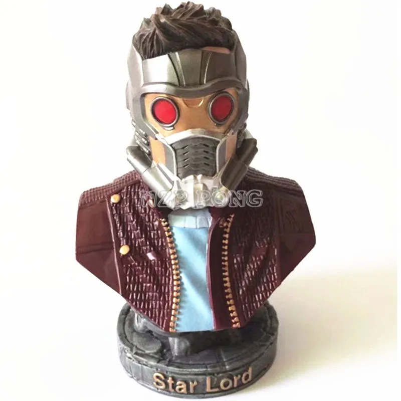 

23 CM Avengers 3 Infinity War Star-Lord Action Figure Superhero Star-Lord Resin Bust Peter Jason Quill Model Figures Statue Gift