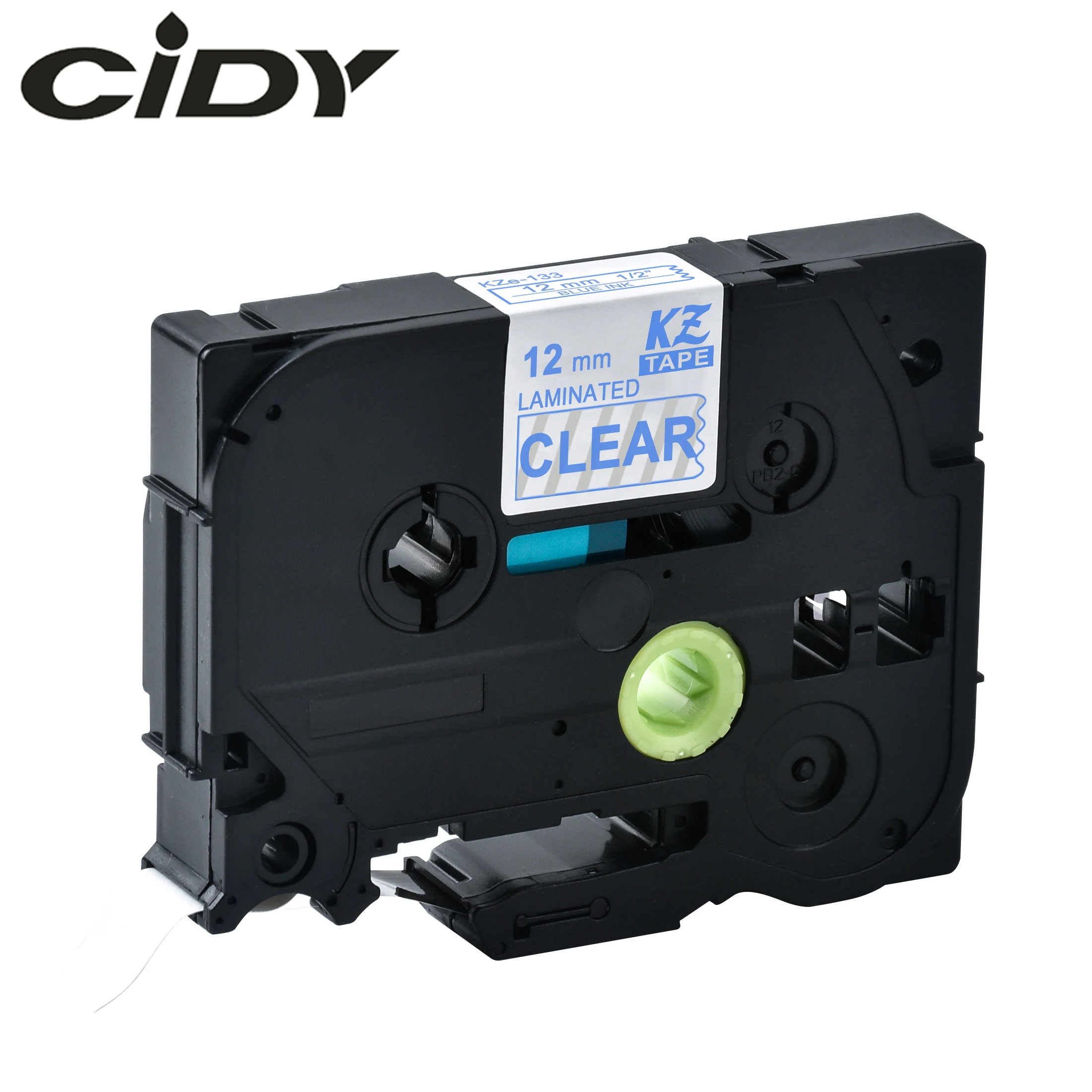 CIDY Tze 133 Tz133 синий совместимый с P touch 12 мм для этикеток и кассета картриджем tze133 в