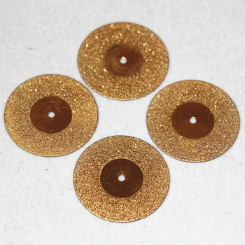 

5pcs Flexible 22mm Diamond Ti Coated Cut off Wheel Disc Drills + 1pc 3/32" inch Shank Micromotor Dremel Tools Suit for Demel