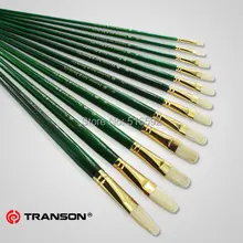 6 шт., набор кистей для нанесения масляной краски для волос Длинная деревянная ручка, качество художника