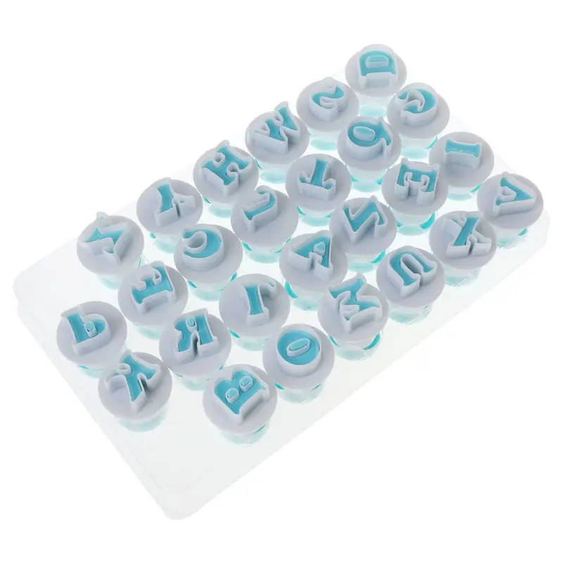 

26pcs/set Uppercase Alphabet Letter Cookie Cutters Cake Decorating Molds Biscuit Stamp Mould Baking Tools