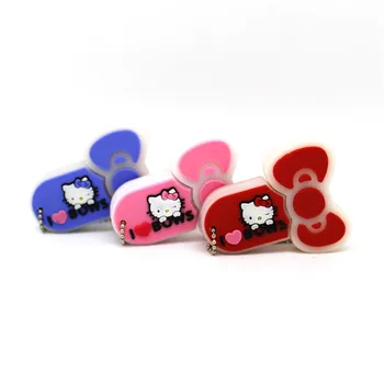 

Hot sale cartoon lovely animal cat USB flash drive Hello kitty 4GB 8GB drive pen 32GB 16GB memory stick usb u disk cute Bow