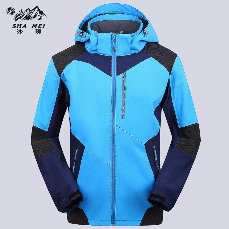 

Man Waterproof Windproof Hiking Fishing Jacket Men Cycling Camping Coat Hi-Q Men's Winter Tech Fleece Softshell Ski Jacket
