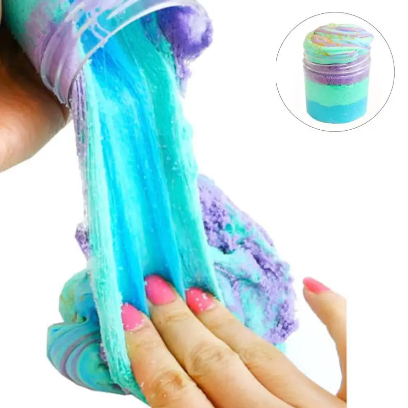 Crystal Ball Mud Creative Modeling Children Intelligent Magic Shiny Beautiful Color Mixing Cloud Slime Squishy Putty Scented TOY | Игрушки и