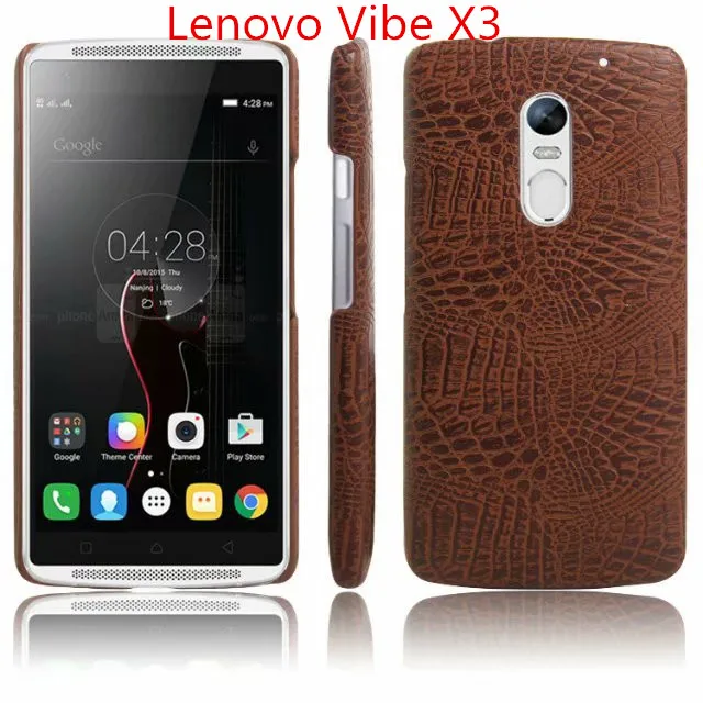 Для Lenovo X3 Lite k4note A7010 чехол крокодил узор тонкий жесткий для Vibe x3a40 x3c50 x3c70 телефон