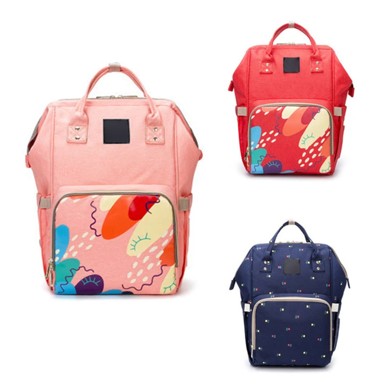 

Fashion Print Mummy Maternity Diaper Bag Waterproof Bags Bottle Feeding Travel Backpack Baby Bags For Mom Mummy Bags