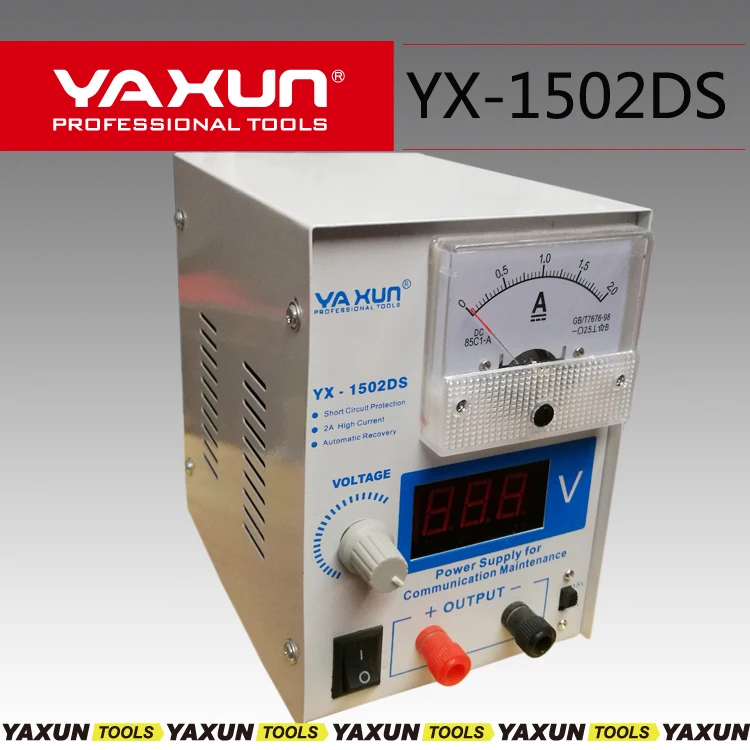 YAXUN YX-1502DS 15 В 2A Регулируемый двойной постоянного тока, регулируемый Питание для мобильного телефона использования Ремонт