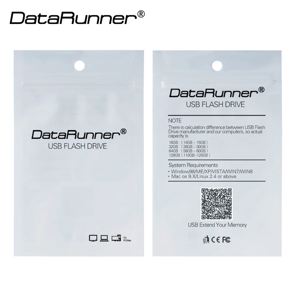 DataRunner Key Chian USB Flash Drive Usb 3.0 Pendrive cle usb 32gb flash disk 8gb 16gb 64gb Waterproof Pen Drive Flash Memoria