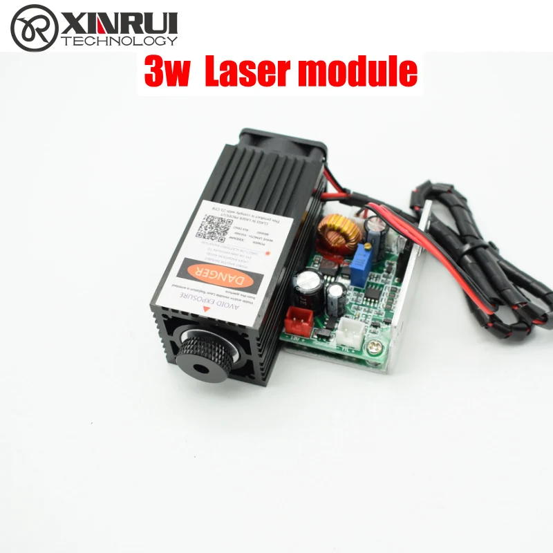 

3w high power 450NM focusing blue laser module laser engraving and cutting TTL module 3000mw laser tube+laser protect goggles
