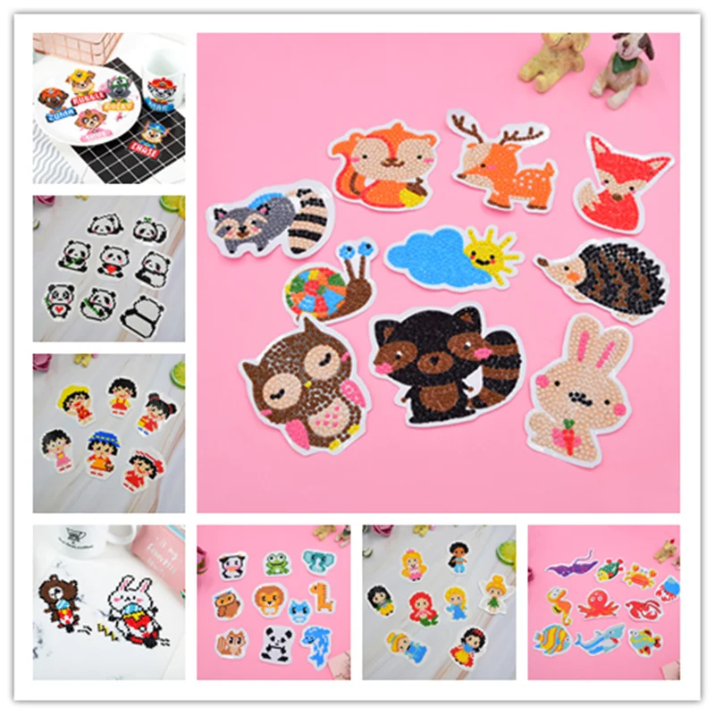 

DIY Mini-animals Diamond Embroidery Princess Diamond Painting For Children Round Diamond Sticker For Cup Book Phone Decoration