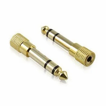 

6.5MM Male to 3.5MM Female Jack Plug Audio Headset Microphone Guitar Recording Adapter 6.5 3.5 Converter Aux Cable Gold Plated