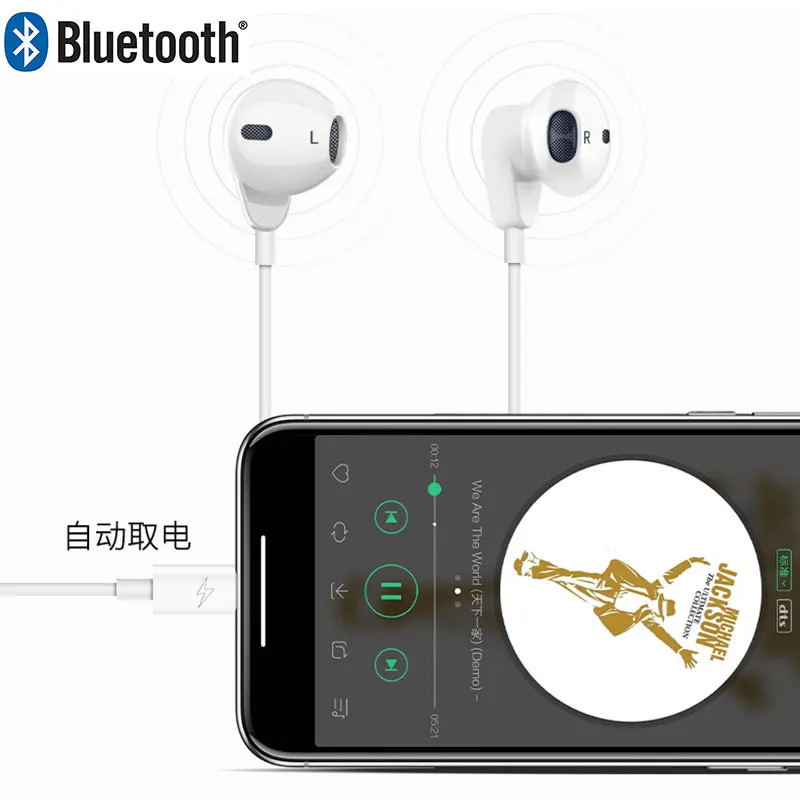 I Phone Bluetooth наушники в ухо для i X XR XS Max 8 7 с микрофоном ушной телефон|Наушники и