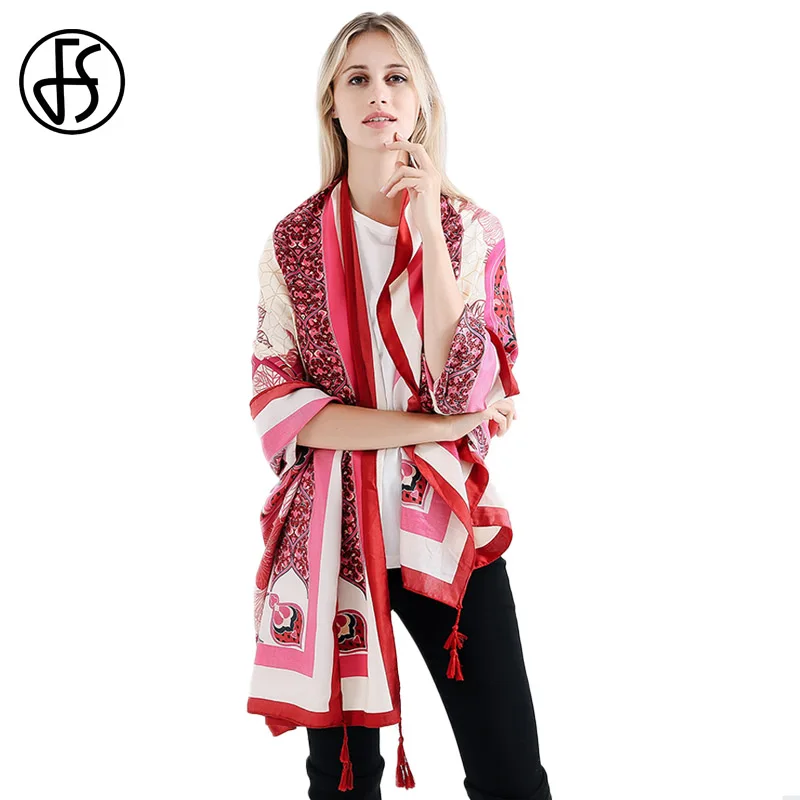 Buy FS Winter Women Cotton Linen Scarves Shawls Scarf