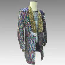 Европейский и американский стиль мужские костюмы, цветные блестки, ночные клубы, бар певцы, пальто, одежда, модные костюмы