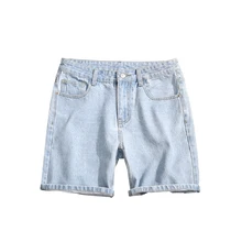 Летние шорты для мужчин Новые Большие размеры 5xl Шорты мужские джинсы свободные сплошной цвет джинсовые шорты masculino