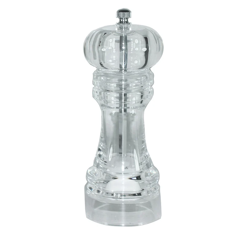 

5/6/7in Professional Acrylic Pepper Grinder Salt Spices Mill Transparent Seasoning Shaker Kitchen Herb & Spice Tools