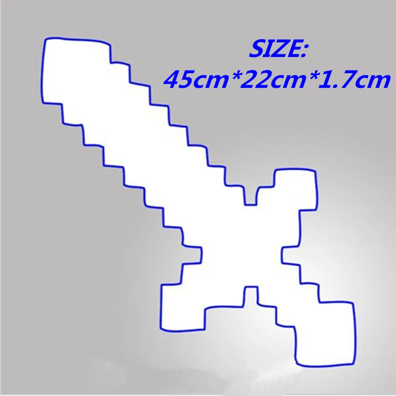 

New Minecrafted Toys Minecrafted Foam Diamonded Pickaxe Axe Gun EVA Model Toys Gift Toys For Kids Birthday Christmas Gifts