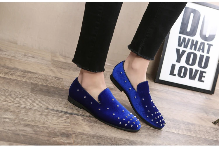 Men's Casual Shoes' Shoes Mens Spring Autumn Slip-On Big Size Men Shoes 2018 Men Mens Loafers Rivet Large Size 46 47 48 Socks  (9)