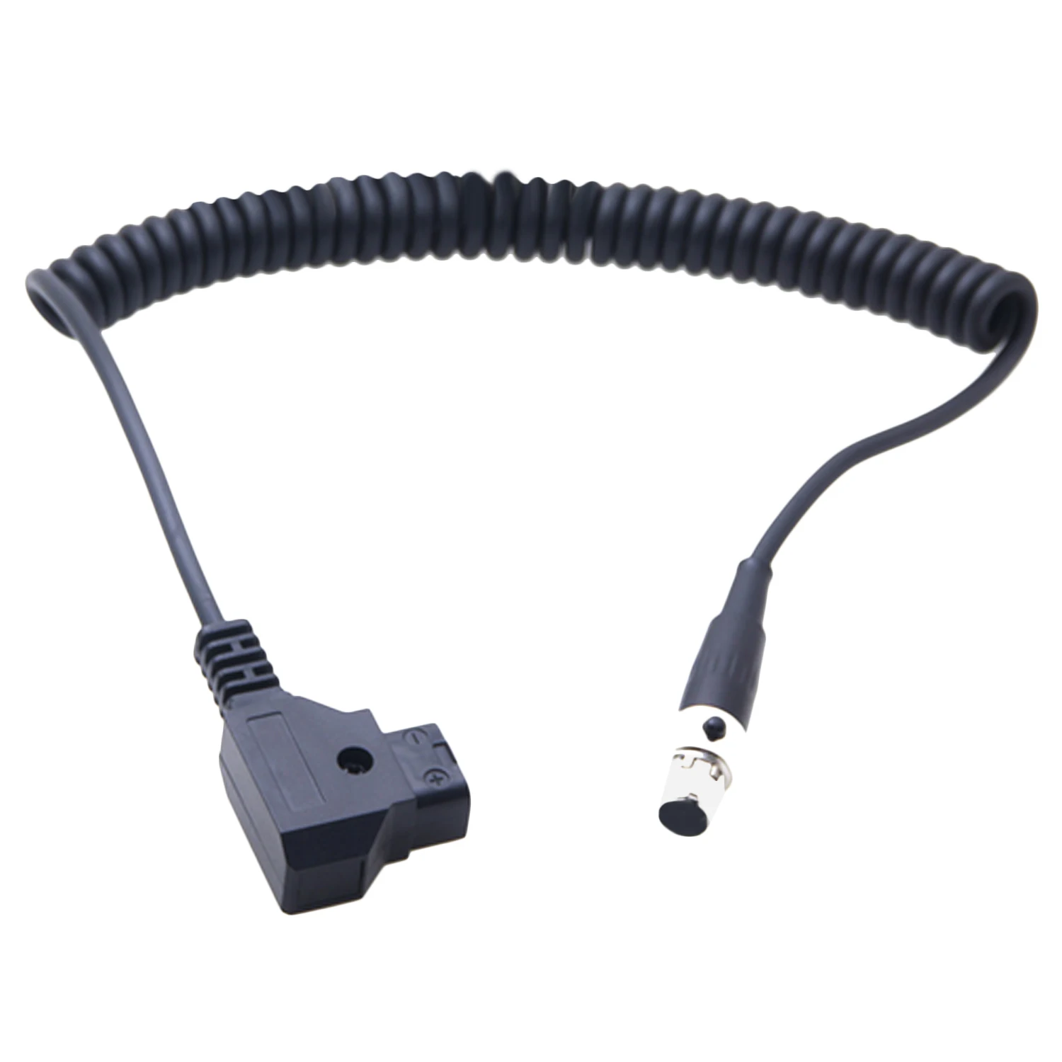 

Besegad D-Tap B-Type Male Tap to 4 Pin Mini XLR Power Battery Cable Wire Adapter with Spring Line for TVlogic Monitor LED Light