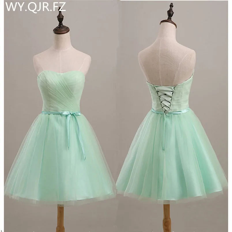 Sjzl70l Mint Green Short Lace Up Bridesmaid Dresses Wedding Party Sjzl70l Mint Green Short Lace Up Bridesmaid Dresses Wedding Party Prom Dress Spring And Summer 2018 New Whole