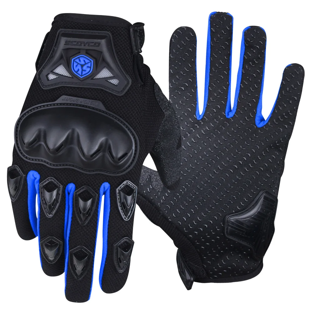 Blue motorcycle gloves Clearance