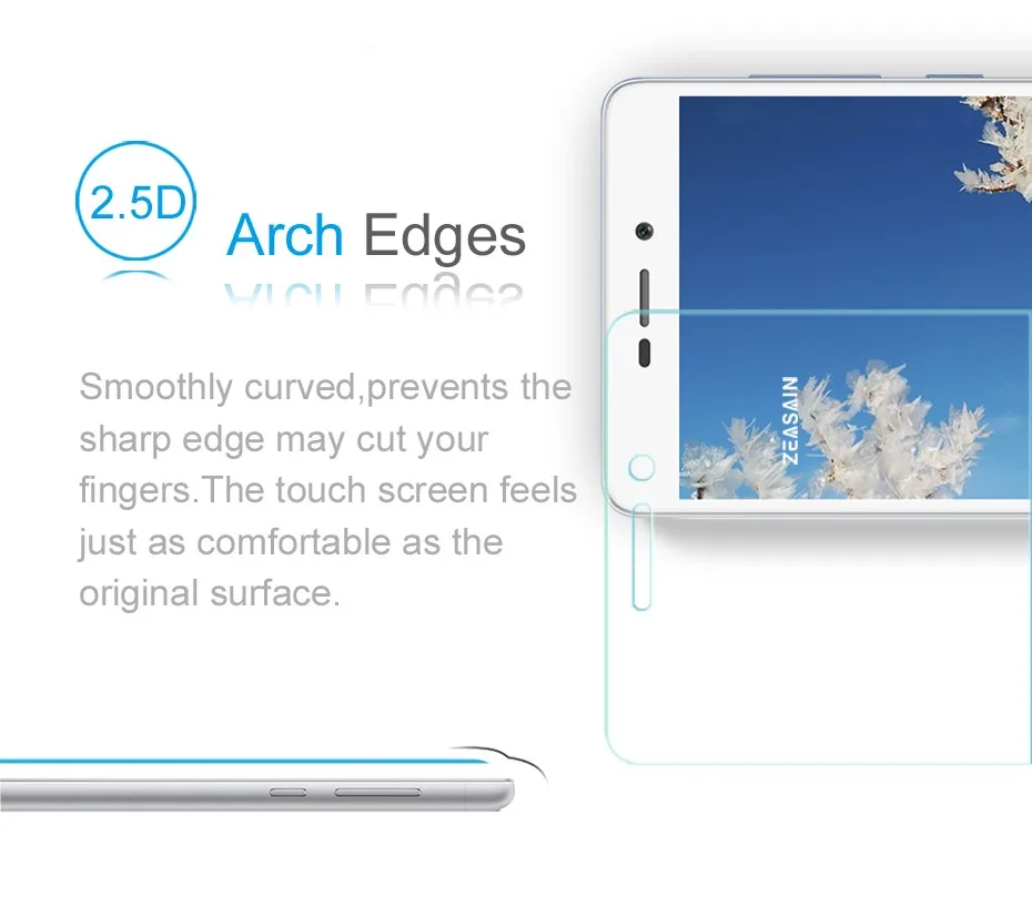 Original ZEASAIN 9H Premium Tempered Glass Film Screen Protector For Xiaomi Redmi 3 redmi3 HD Clear Anti-Scratch Protective Film (1)