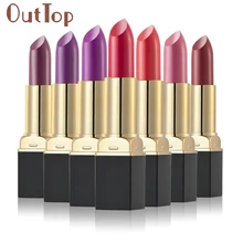 Водонепроницаемый стойкий модный стиль Макияж Губная помада блеск для губ jan9