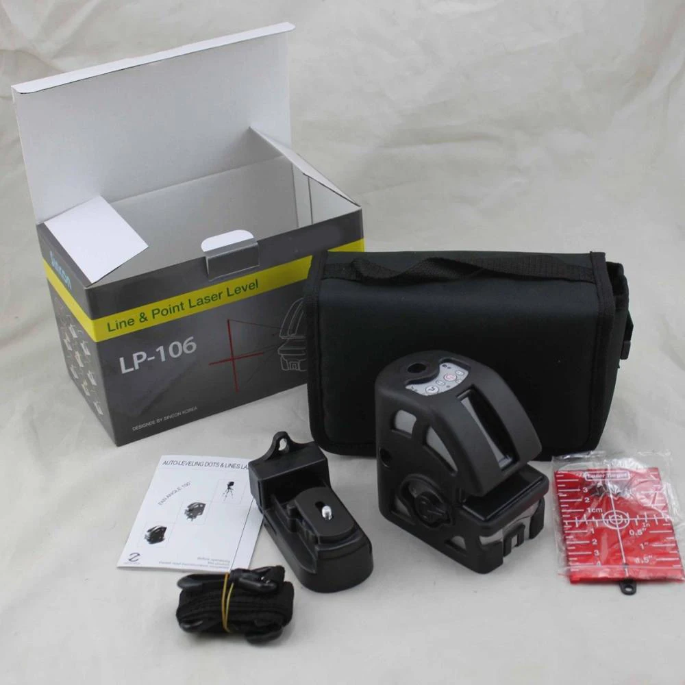 

LP106 cross-line Laser Level 5 points, 1V, 1H