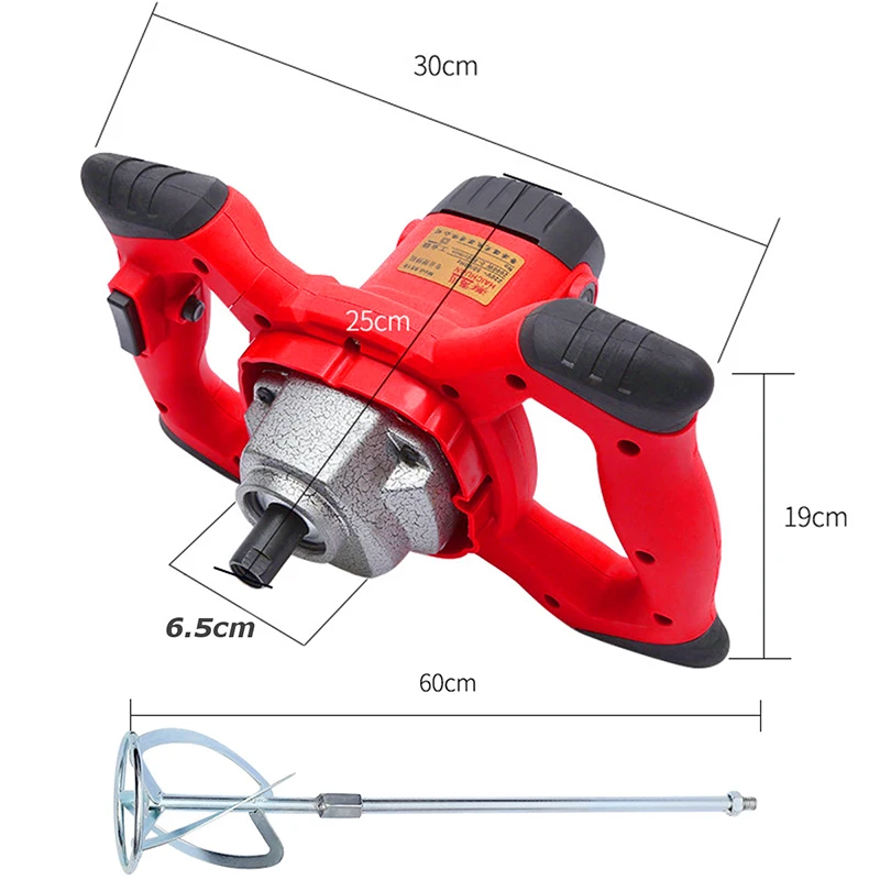 Промышленный миксер, электрический контроль скорости, ручная краска, цемент, штукатурка, раствор, покрытие, миксер, шпатлевка, порошок, смешивающая машина