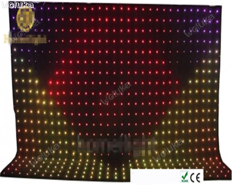 Видео занавес фон ткань P12 Свадьба Вечеринка сценический LED RGB видео CD50 W03|Эффект