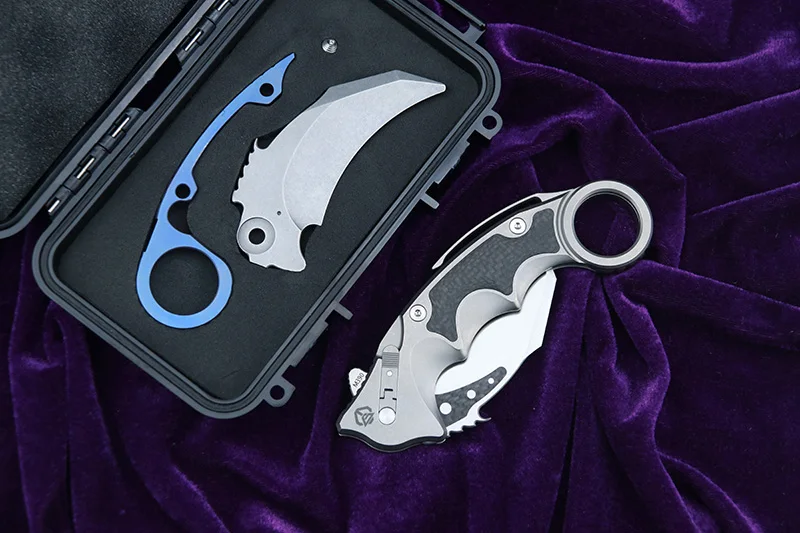 LEMIFSHE MG pterosaur складной нож с шариком для пивоварения M390 лезвие из титана + CF