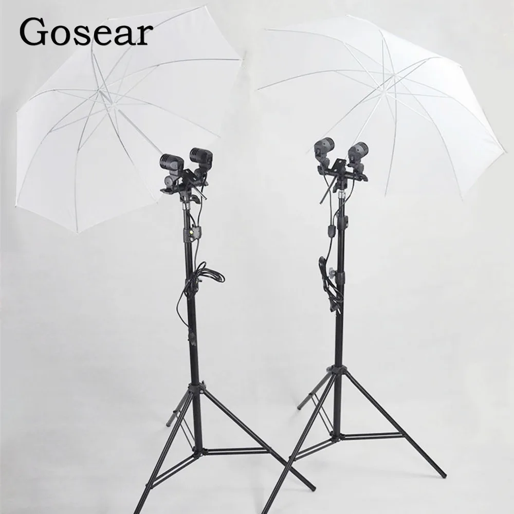Светоотражающий Зонт Gosear для фотостудии белый полупрозрачный диффузор