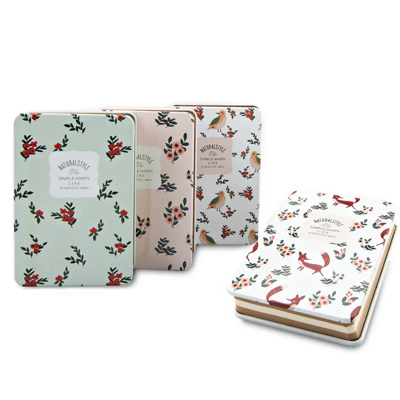 

Languo Forest Life Metal Surface Notebook High Quality Designer Notebook LGCL-4065 Creative Tinplate Animal NudeBook FoxHardback