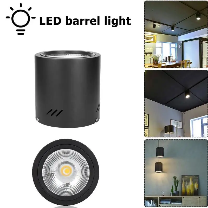 

Surface Mounted LED COB Dowlight Warm White Barrel Ceiling Lamp Spot Light car exhibition exhibition hall meeting room