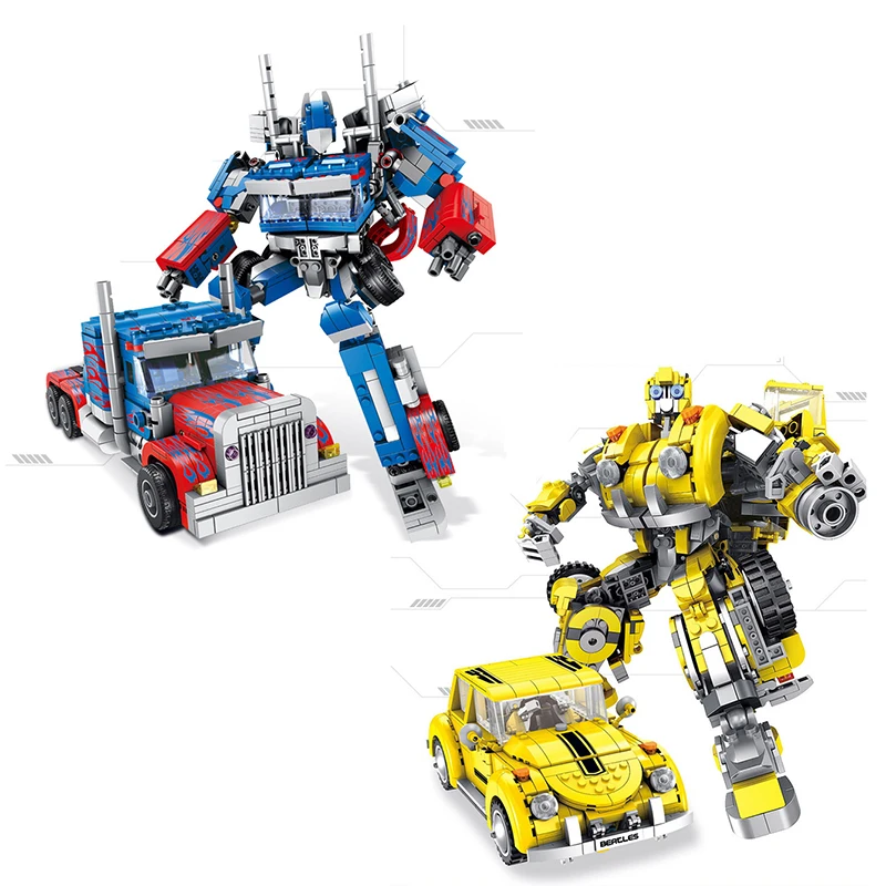 

833-1033Pcs Technic Transformation Robot Car 8IN1 Deformation Building Blocks Compatible Legoings City Bricks Child Creator Toys
